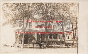 PA, Linden, Pennsylvania, RPPC, Post Office, Entrance View, Photo