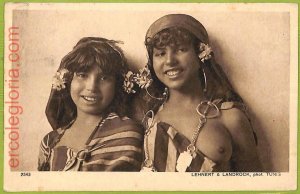 af6526 - LIBYA - VINTAGE POSTCARD - ETHNIC Costumes - 1914-