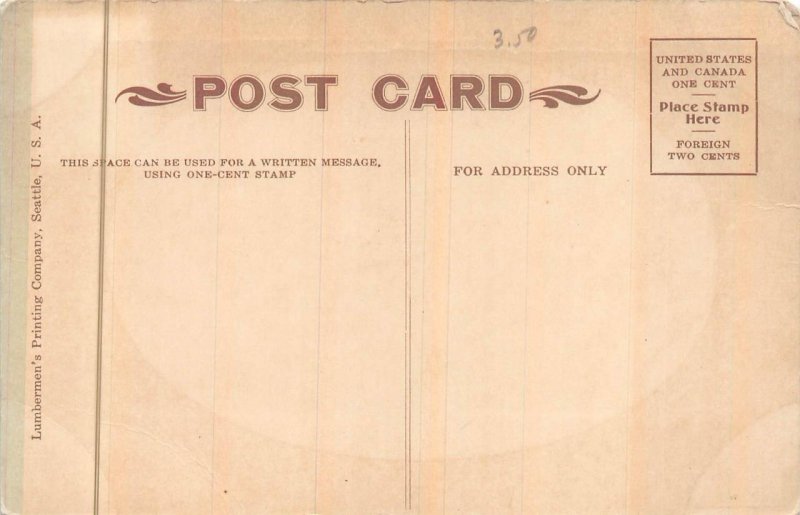 AYP ALASKA YUKON PACIFIC EXPO SHIP SEATTLE WASHINGTON POSTCARD (1909)
