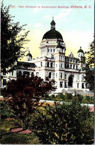 Postcard BUILDING SCENE Victoria British Columbia BC AO1054