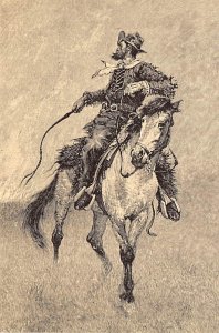 Cowboy Lighting The Range, Dover Publications  