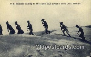 Mexican War, US Soldiers Hiking in the Sand Hills Vera Cruz, Mexico Unused mi...