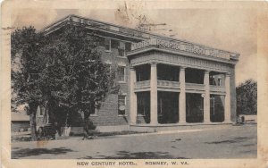 J1/ Romney West Virginia Postcard c1920 New Century Hotel Building 71