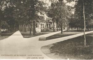 University of Michigan ~ Law Building ~ Ann Arbor Michigan MI ~ c1915 Postcard