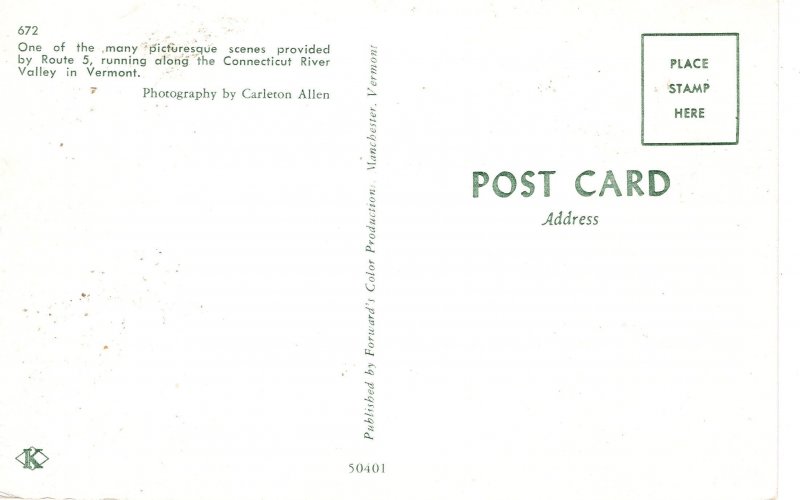 PC7136  CONNECTICUT RIVER VALLEY IN VERMONT