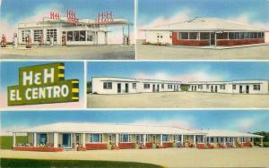 1950s Motel Cafe Texaco Roadside Kadoka South Dakota Tichnor postcard 2327