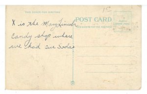 NY - Buffalo. Lafayette Building & Washington Street (chipped)