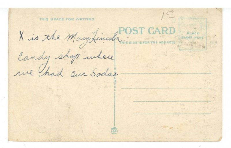 NY - Buffalo. Lafayette Building & Washington Street (chipped)