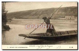 Old Postcard Musee du Luxembourg Adam Girl Treader