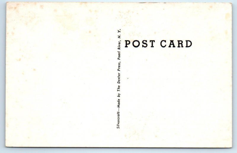 HAVERSTRAW, NY ~ HIGH SCHOOL  c1940s Rockland County Dexter Press Postcard 