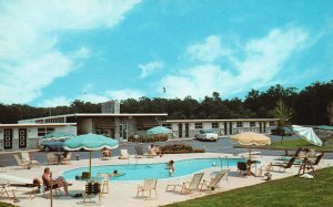 Vintage Postcard Sands Motel Modern Rooms South Of Eatontown Circle New Jersey