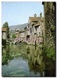 Postcard Modern Saint Pons Herault Old Houses on the Banks of the
