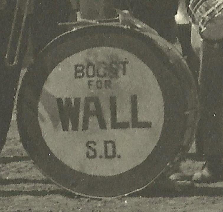 Wall SOUTH DAKOTA RPPC 1914 BAND Parade MAIN STREET Memorial Day nr Rapid City 