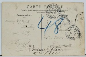 France Parc Du Chateau De Chantilly Les Teois Allees c1905 Postcard L12