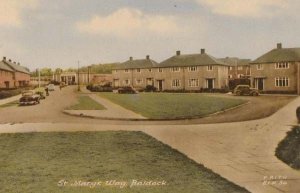 St Marys Way Baldock Old Hertfordshire Vintage Postcard