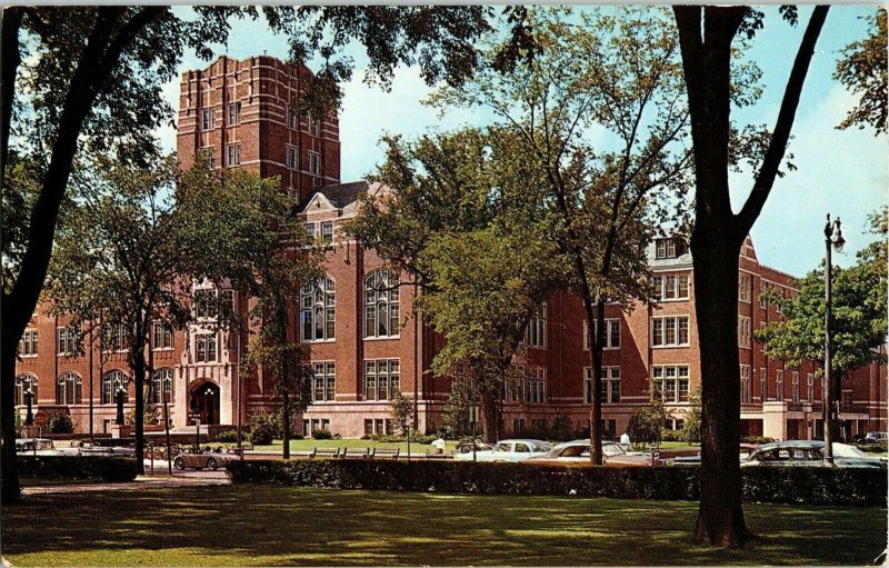 University Michigan Union Ann Arbor Social Center Plastichrome Vintage Postcard 