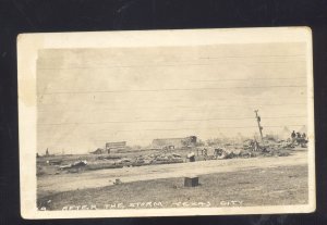 RPPC TEXAS CITY TEXAS TORNADO STORM DISASTER VINTAGE REAL PHOTO POSTCARD