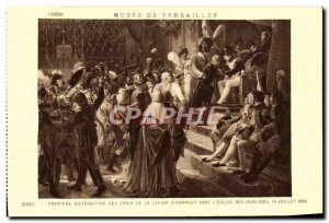 Old Postcard Musee De Versailles Premiere distribution Cross Legion d & # 39H...