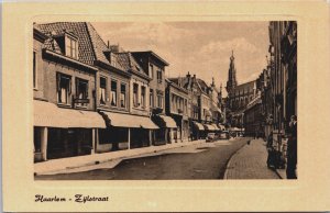 Netherlands Haarlem Zijlstraat Vintage Postcard C125