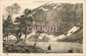 Old Postcard Luchon Lake Espingo Above the Lake Oo