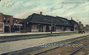 Big Four Station, Anderson, IN, Indiana, USA Train Railroad Station Depot 190...