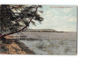 Canadarago Lake New York NY Postcard 1912 Lake Shore