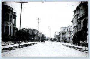 Mexico City Mexico Postcard Col. Juarez Av. Versalles c1950's RPPC Photo