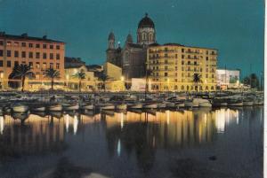 BF28520 saint raphael var le port la nuit ship  france  front/back image