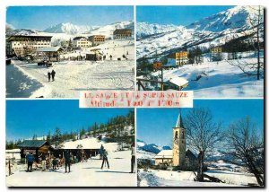 Postcard Modern Le Sauze Super Sauze Lower Alps