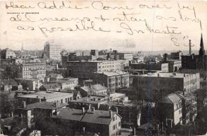 PROVIDENCE RHODE ISLAND~PANORAMA VIEW~POSTCARD 1908 PSTMK WESTERLY RI