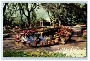 c1950s Flower Vases View, Bellingrath Gardens Mobile Alabama AL Postcard