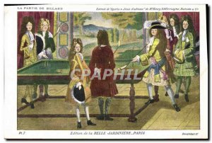 Old Postcard Billiard The game of billiards La Belle Jardiniere Paris