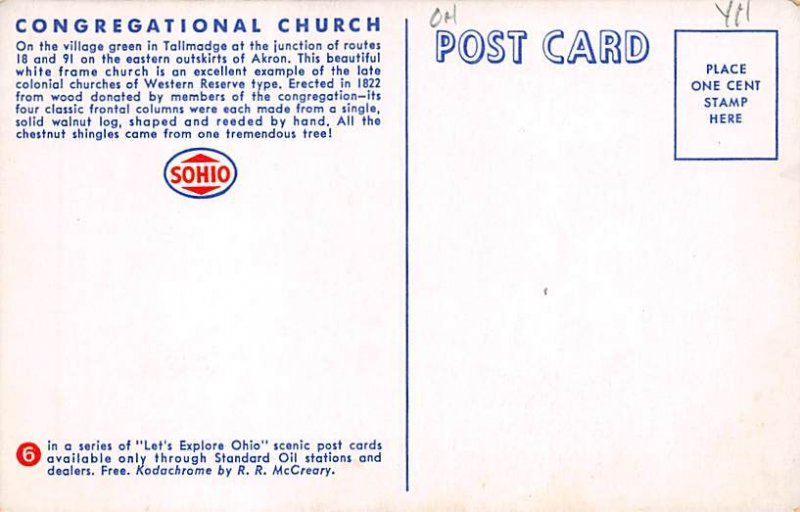 Congregational Church Akron, Ohio OH