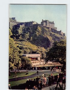 Postcard Princes Street Gardens and Bandstand, Edinburgh, Scotland