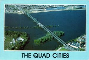 Quad Cities - Iowa-Illinois Memorial Bridge on Hwy 74 across the Mississippi