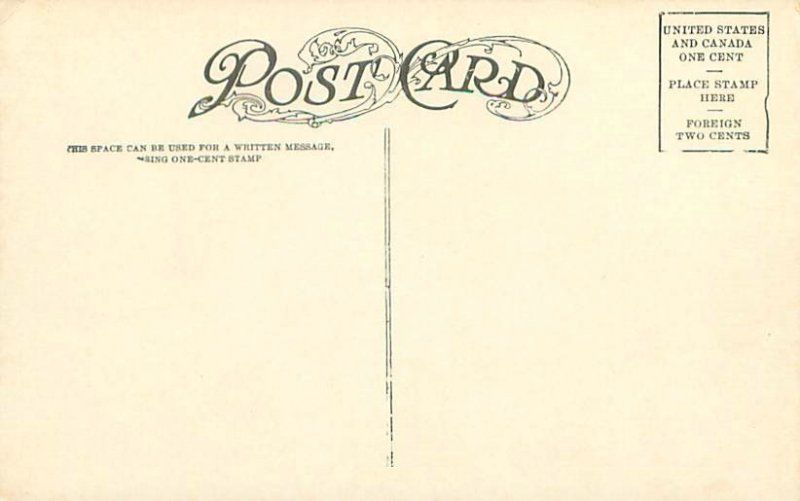 San Antonio Texas Post Office by  J. Riely Gordon (Razed) Litho Postcard Unused