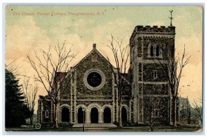 1909 The Chapel Vassar College Exterior Poughkeepsie New York NY Trees Postcard