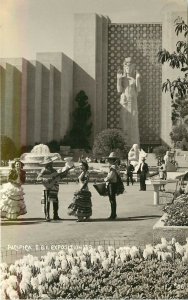 1939 RPPC 56 Golden Gate Exposition San Francisco CA Mariachis at Pacifica Court