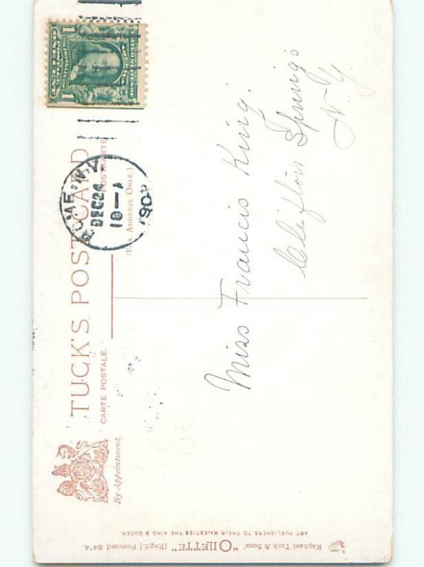 Divided-Back CHRISTMAS SCENE Great Postcard W9514