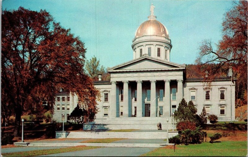 State Capitol Montpelier Vermont VT Postcard VTG UNP Tichnor Vintage Unused 