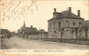 CPA Droue Mairie et rue St.Nicolas FRANCE (1288190)