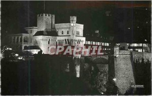 Modern Postcard Principality of Monaco The princely palace illuminated