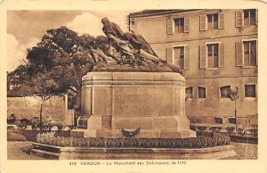 Le Monument aux Defenseurs de 1870 Verdun Statues / Monuments Unused 