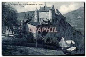 Old Postcard Uriage les Bains le chateau