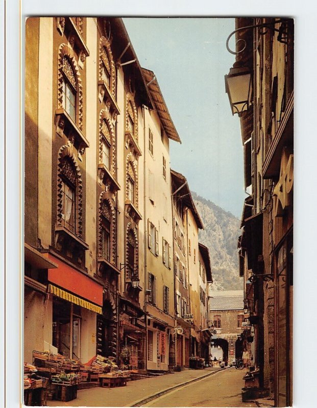 Postcard La Grande Gargouille et la Maison des Têtes, Briançon, France 