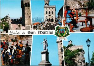 Saluti da San Marino Multiview Postcard D58 UNUSED