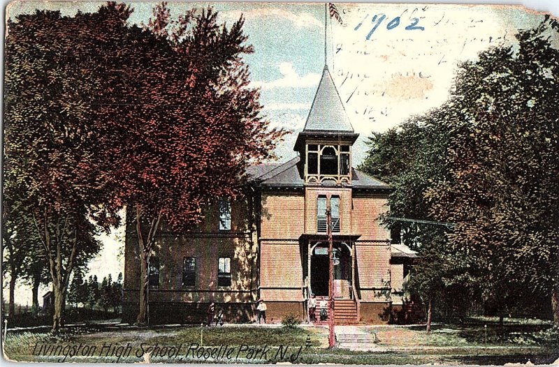 Postcard SCHOOL SCENE Roselle New Jersey NJ AI3966