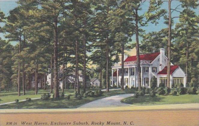 North Carolina Rocky Mount West Haven Exclusive Suburb