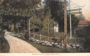 Entrance to Pine Lodge Angola, New York