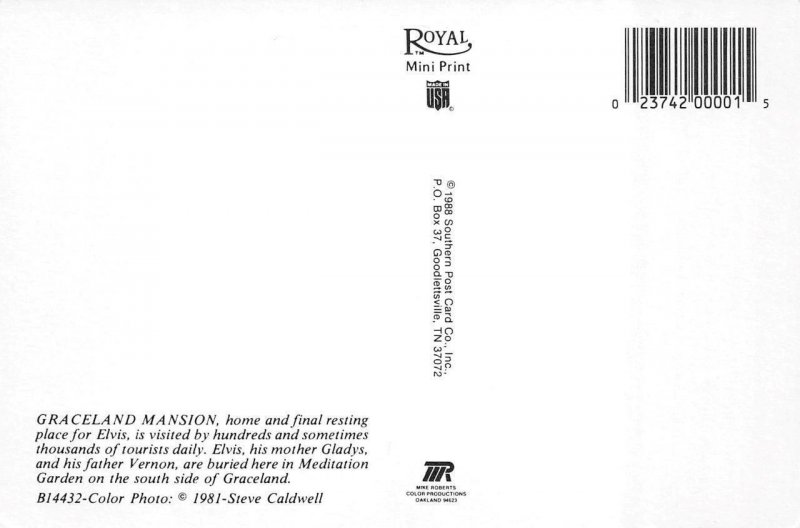 2~4X6 Postcards  TN Tennessee  HOMES Of LORETTA LYNN & ELVIS PRESLEY~Graceland